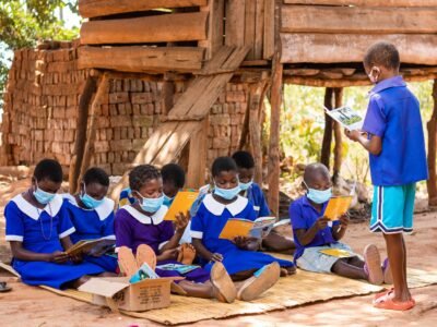 Phillip is happy to help his friends read and write. He says since his mother started helping him read during the pandemic, he has been helping his friends learn.
"By learning together, we encourage each other and we also have fun", said Phillip.