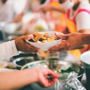 Volunteers,Giving,Food,To,Poor,People:,The,Concept,Of,Food