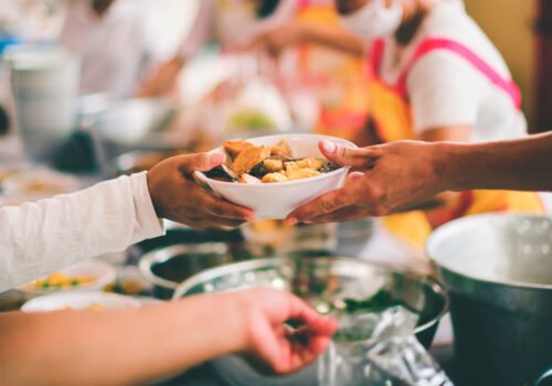 Volunteers,Giving,Food,To,Poor,People:,The,Concept,Of,Food